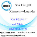 Mar de Porto de Xiamen transporte de mercadorias para Luanda